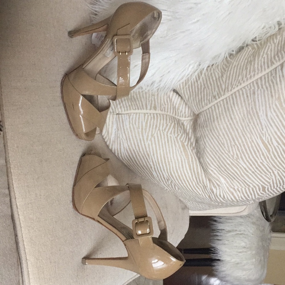 L.K. Bennett tan heels, size 37